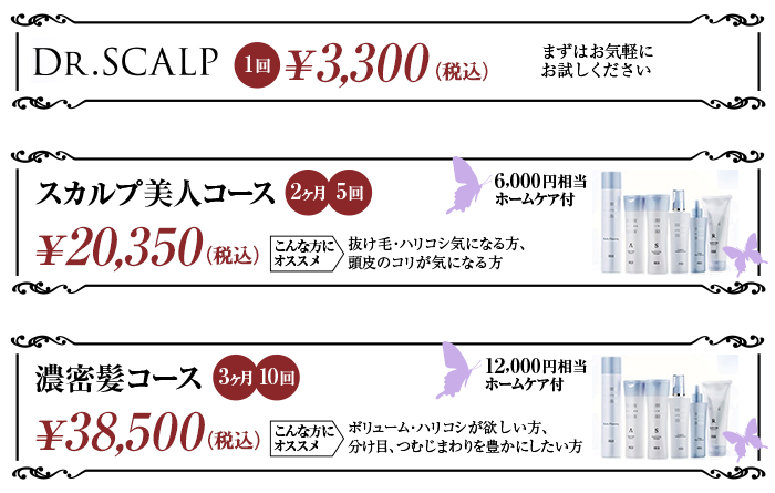 MurieM × Dr.SCALP メニュー